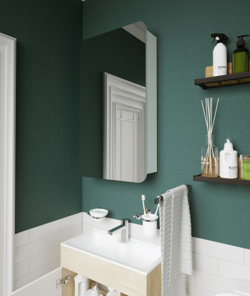 Зеркало-шкаф (50х90) 1Marka  Nuvo 50 У83224