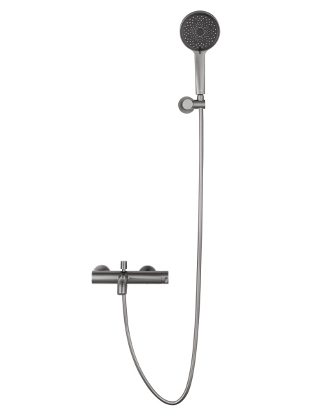 Смеситель для ванны с душем WONZON & WOGHAND STICK, темный графит WW-88639017-BGM Смеситель для ванны с душем WONZON & WOGHAND STICK, темный графит WW-88639017-BGM