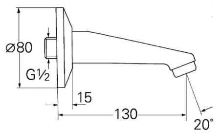 Излив настенный Grohe 13537 000 (13537000)