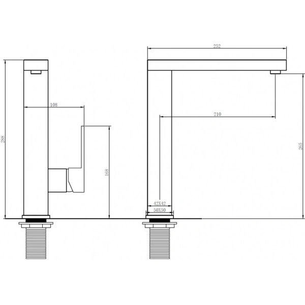 Смеситель ABBER Daheim AF8214SP для кухни, сатин