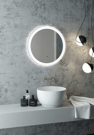 Зеркало с подсветкой Art&Max Napoli AM-Nap-600-DS-F-White