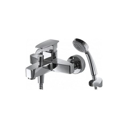 Смеситель для ванны с коротким изливом  Bravat Riffle F672106C-B