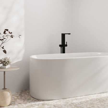 Смеситель для ванны напольный Hansgrohe Tecturis E 73445670 черный матовый