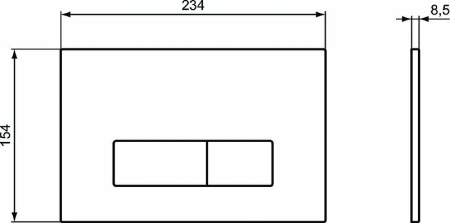 Клавиша смыва Ideal Standard Oleas R0121AC