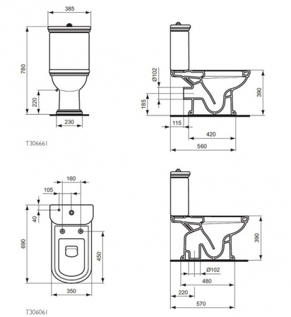 Бачок для унитаза  Ideal Standard Calla K401501