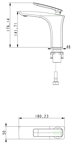 Смеситель для раковины Timo Helmi 4061/00-16F chrome/white