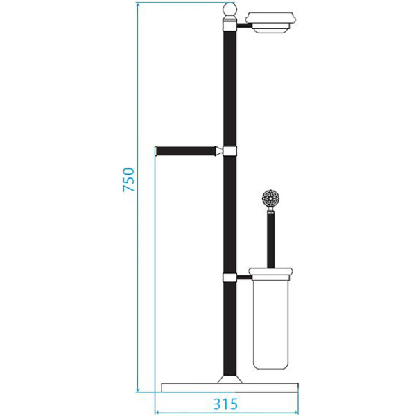 Стойка Cezares Olimp OLIMP-WCS-02-Sw Стойка Cezares Olimp OLIMP-WCS-02-Sw