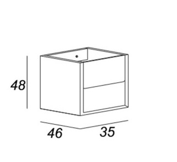 Шкаф подвесной Cezares Bellagio 54717 Bianco opaco