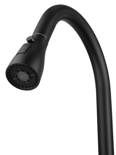 Смеситель для кухни с выдвижным изливом WONZON & WOGHAND, черный матовый WW-AE54123-MB