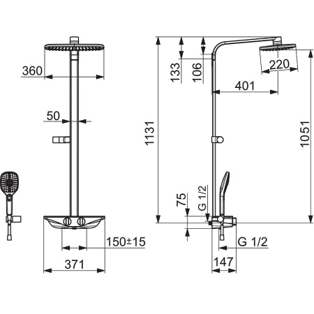 Душевая система Oras Esteta 7590U-11
