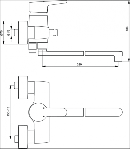 Смеситель для ванны Ideal Standard Connect B9923AA