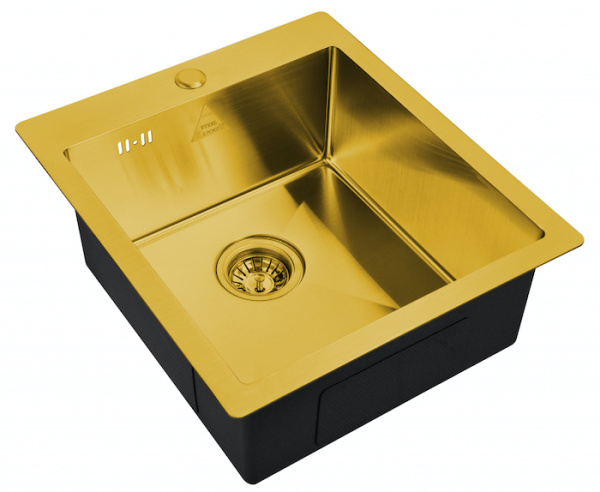 Мойка кухонная стальная (45x51) ZORG SH 4551 BRONZE бронза 