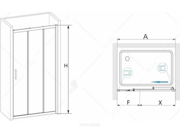 Душевая дверь RGW РА-13 06081312-11