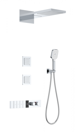 Душевая система с термостатом встраиваемая WONZON & WOGHAND, хром WW-D4538-A-CR