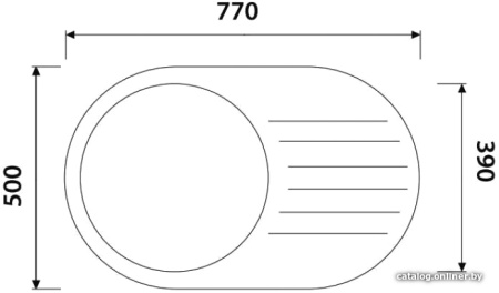 Кухонная мойка KAISER KSS нержавеющая сталь (KSS-7750R)