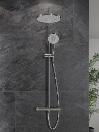 Душевая система с однорычажным смесителем для душа AGGER Sweet A2791200 хром глянцевый