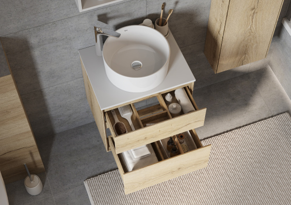 Тумба с раковиной Aquaton Либерти 60 1A2794K2LYC70