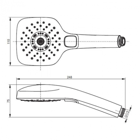 Ручной душ TOTO Showers TBW02015E1A