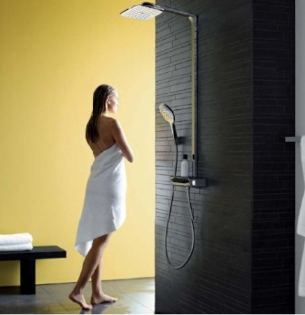 Душевая система с термостатом Hansgrohe Raindance Select E 360 Showerpipe 27112000 хром