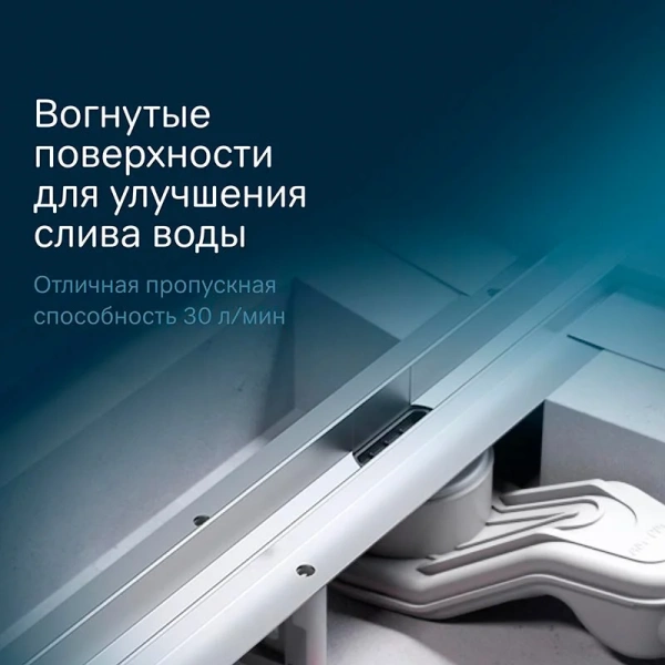 Душевой лоток с щелевой вставкой 60 см Am.Pm MasterFlow W01SC-S11-060-05SB хром матовый