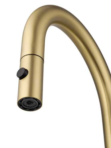 Смеситель для кухни с выдвижным изливом WONZON & WOGHAND, брашированное золото WW-A21252-BG Смеситель для кухни с выдвижным изливом WONZON & WOGHAND, брашированное золото WW-A21252-BG