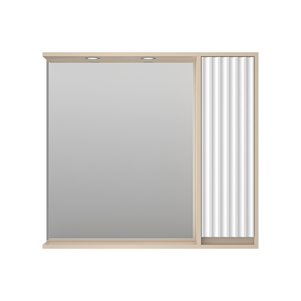 Зеркальный шкаф (88х80) Brevita Balaton 90 правый BAL-04090-03-01П