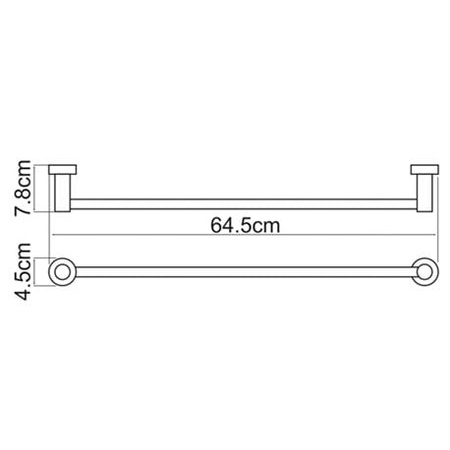 Держатель полотенец одинарный WasserKRAFT Donau K-9430