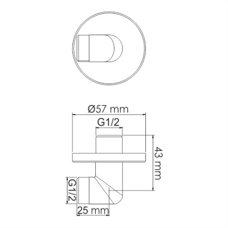 Подключение шланга WasserKRAFT A134
