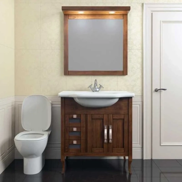 Зеркало Opadiris Мираж 80 Z0000006875  светлый орех