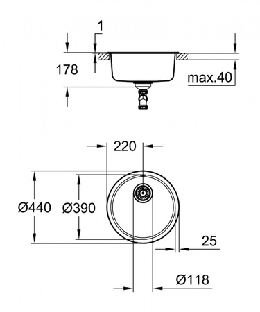 Мойка для кухни Grohe 31720SD0