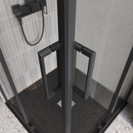 Душевой уголок BelBagno Luce LUCE-A-2-90-C-NERO