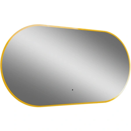 Зеркало с подсветкой Art&Max Torino AM-Tor-550-1050-DS-Gold сенсорным выключателем