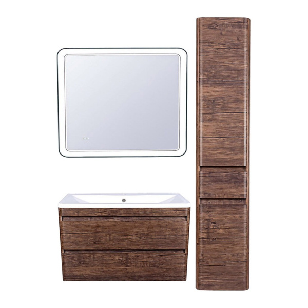 Тумба под раковину подвесная Style Line Атлантика СС-00002209 коричневый