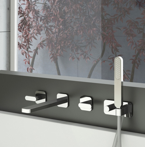 Смеситель для ванны Webert Living LV720901015, хром