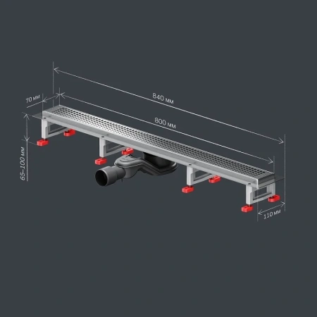 Душевой лоток 80 см Am.Pm MasterFlow W01SC-P11-080-01SB хром матовый