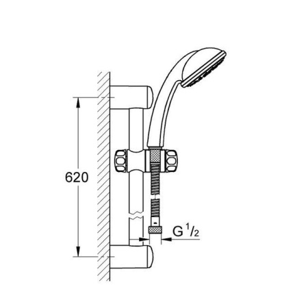 Душевой гарнитур Grohe Tempesta Duo 28440 003 (28440003)