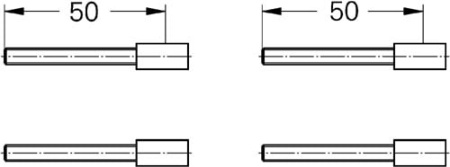 Комплект втулок-удлинений 50 мм Grohe 36171 000 (36171000)