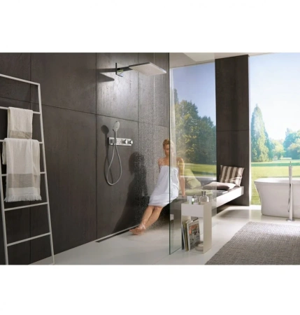 Термостат для душа на 5 потребителей Hansgrohe RainSelect 15358400 белый/хром