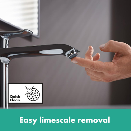 Смеситель для раковины с донным клапаном Hansgrohe Metris 31082000 хром