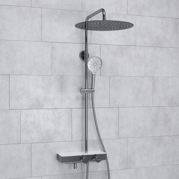 Душевая система WasserKRAFT A113.117.127.CH Thermo