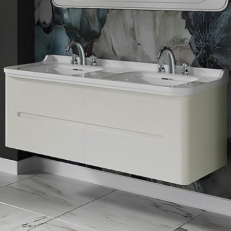 Тумба подвесная без раковины Kerasan Waldorf 925430 bi vaniglia matt
