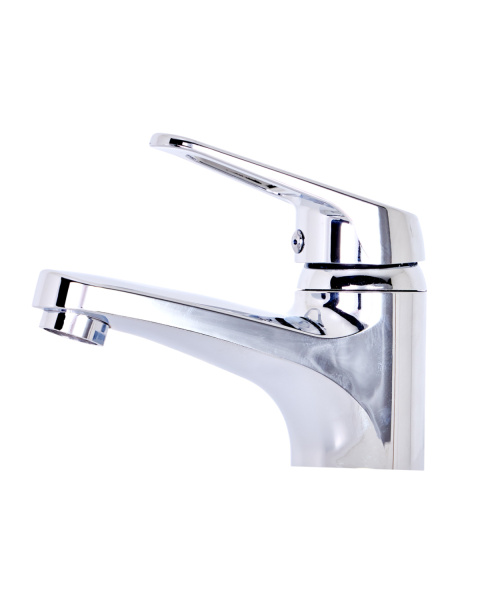 Смеситель для раковины однорычажный полимерный OneLife P11-021cr хром