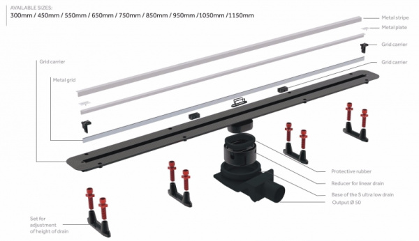 Трап для душа Pestan Confluo Premium Slim Line 1150 13100038