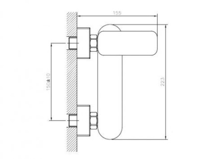Смеситель для ванны Koller Pool Trend TR0400
