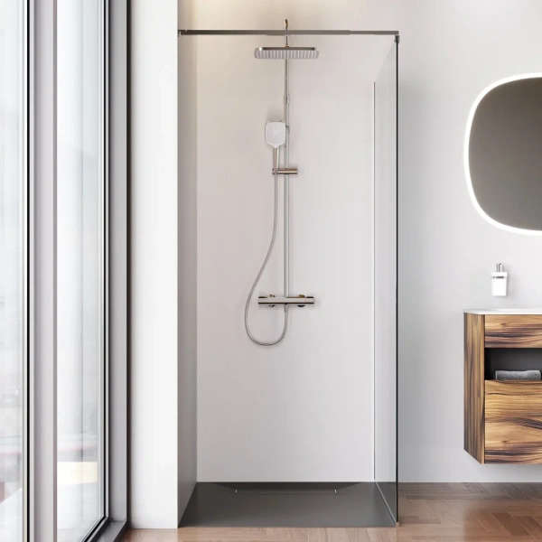 Душевая перегородка 110 см Am.Pm Func W84WI-110-F1-MTE хром