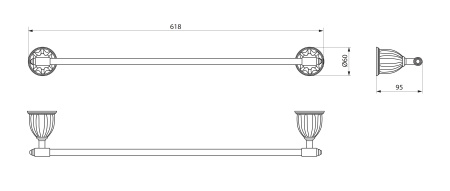 Полотенцедержатель  RUSH Socotra ST12531