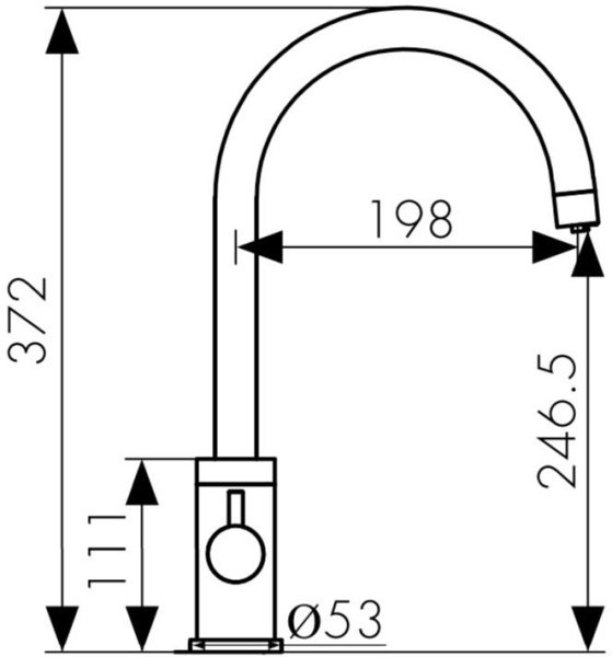 Смеситель для кухонной мойки KAISER Merkur (26744-9)