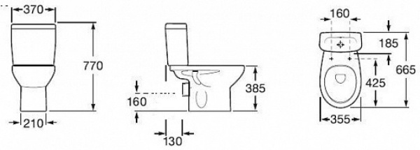 Унитаз-компакт Roca Mitos 34P39B000