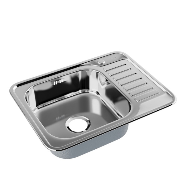 Мойка IDDIS Basic нержавеющая сталь полированная чаша слева 650*500 (BAS65PLi77)