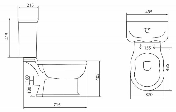 Унитаз напольный безободковый BelBagno BOHEME BB115CPR